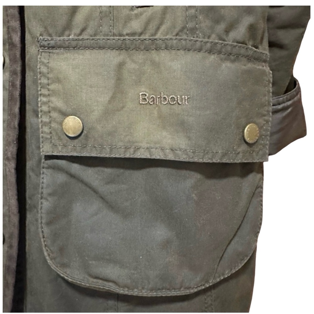Barbour Utility Jacket with hood size 4 USA - Picture 4 of 8
